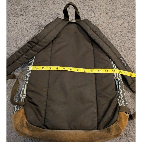 Jansport Aztec Print Leather Suede Backpack - Picture 6 of 9